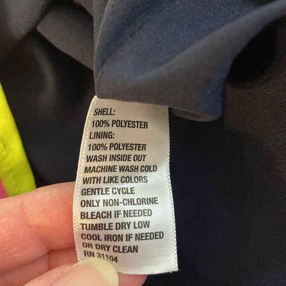 Crown & Ivy Asian Elephant Ruffle Neck Knee Length Shift Dress Size 12 - Picture 4 of 9